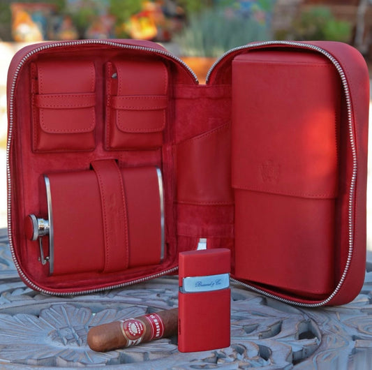 Havana Traveler - Red Leather