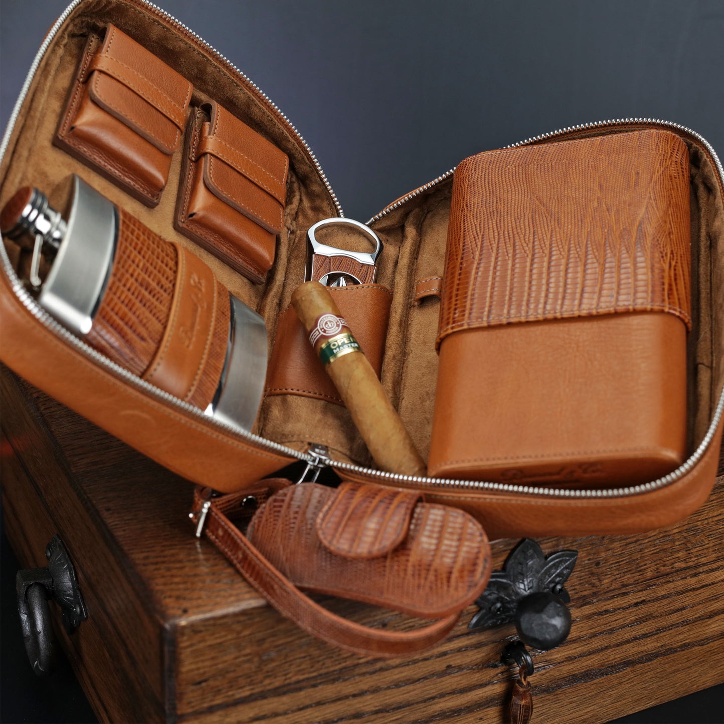 The "V" Cutter - Havana Lizard Pattern