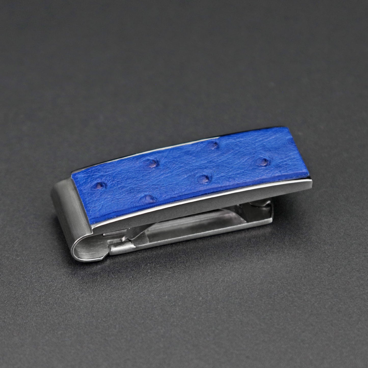 Money Clip - Ostrich Blue