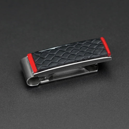 Cufflinks - Black Python Pattern and Red