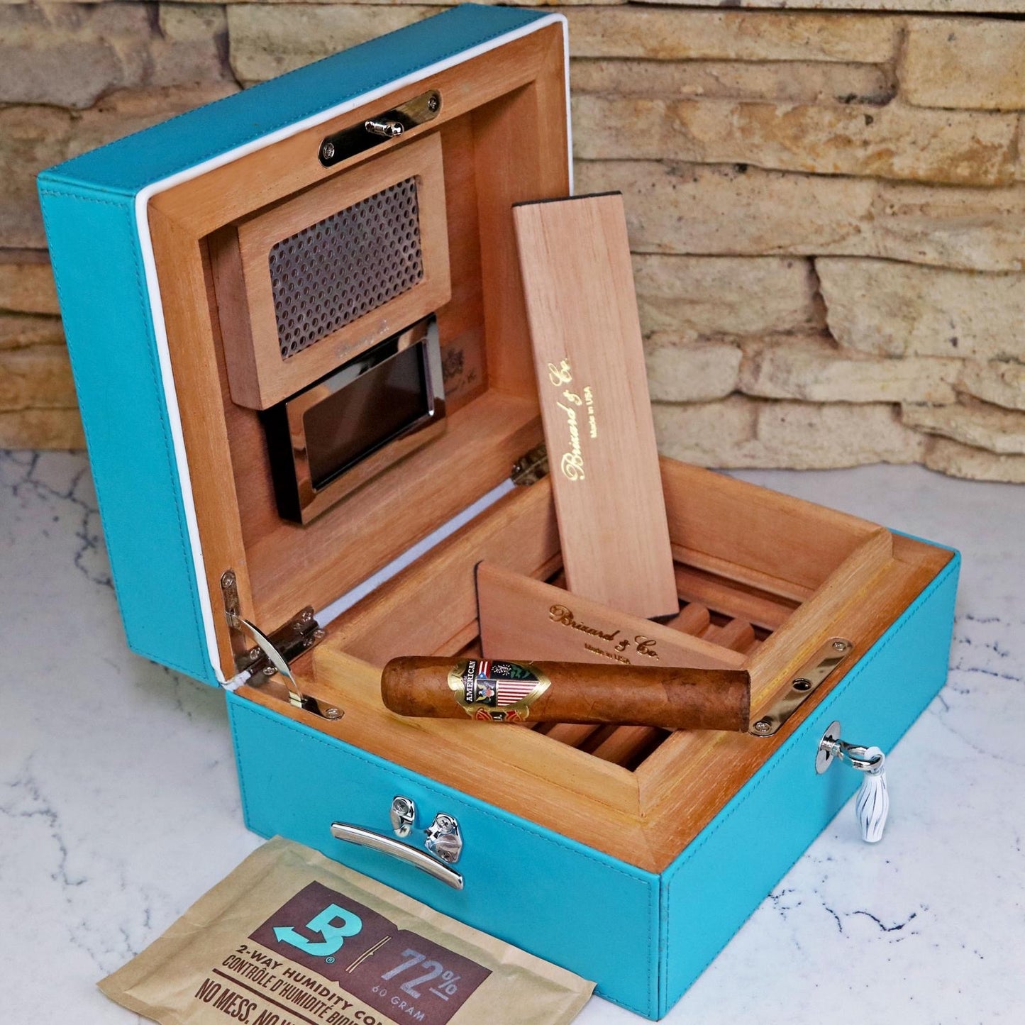 The "Airflow" Cigar Humidor - Positano Collection (13/15 Count)
