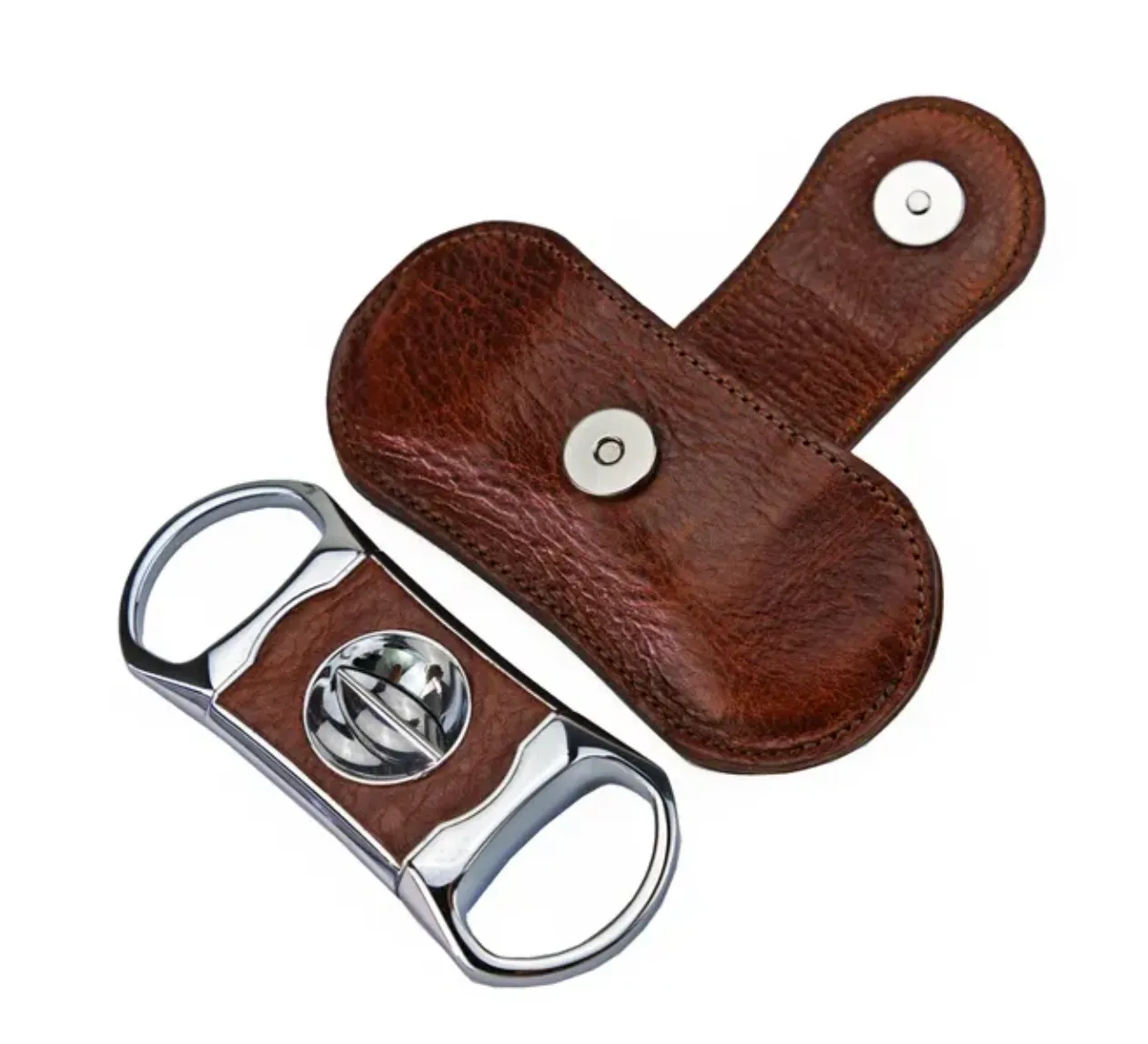 The "V" Cutter - Antique Saddle Leather