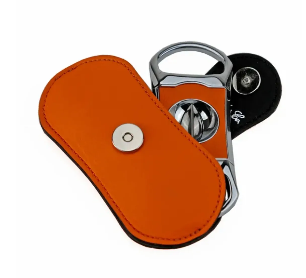 The "V" Cutter - Orange Leather