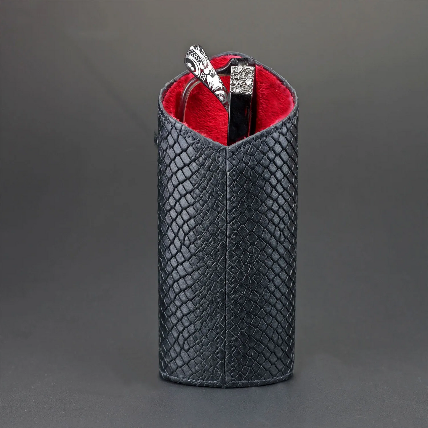The Luxury Eyewear Stand - Black Python Pattern