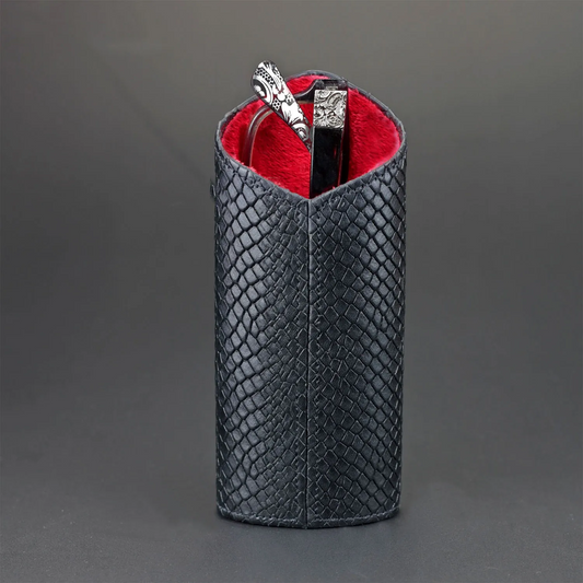 The Luxury Eyewear Stand - Black Python Pattern