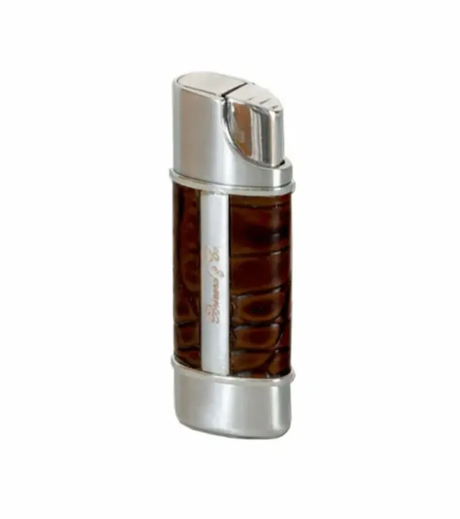The "Nano" Lighter - Croco Pattern Tobacco