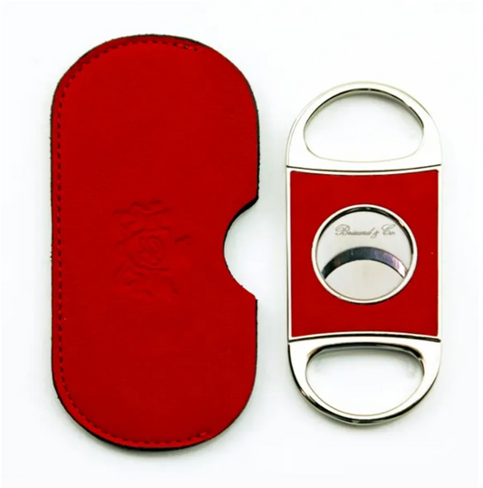 Double Guillotine Series 2 Cutter - Red Leather