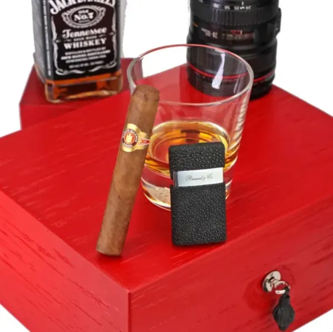 The "Royal Oak Collection" Humidor - Fire Truck Red (30/40 Count)