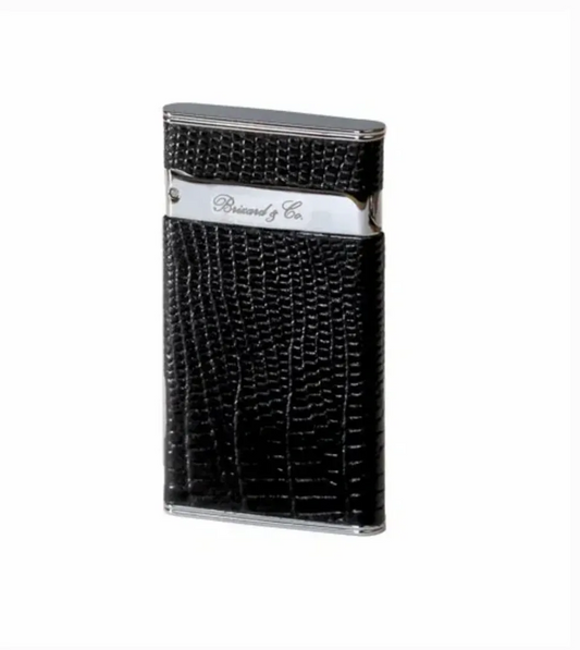 The "Sottile" Lighter - Lizard Pattern Black