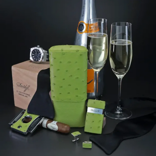 Venezia Lighter - Matcha Ostrich