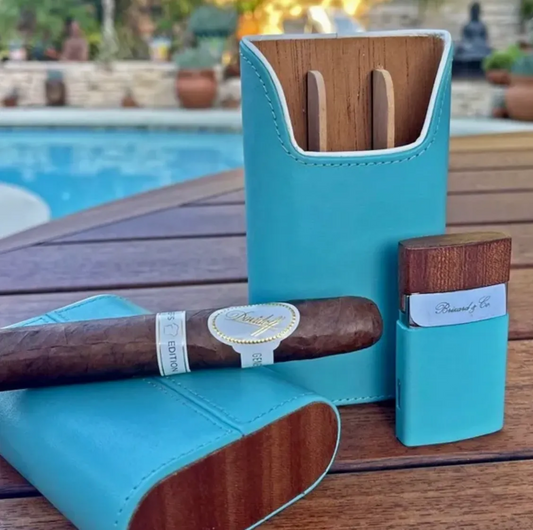 The "Show Band" 3 Cigar Case - Positano Collection