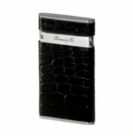 The "Sottile" Lighter - Croco Pattern Black