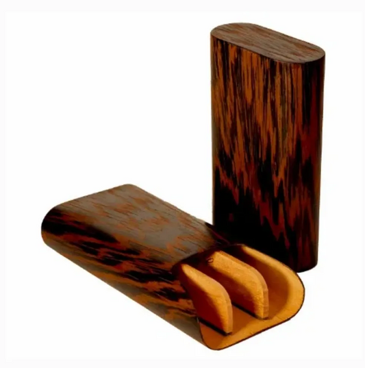 The "Show Band" 3 Cigar Case - Wenge