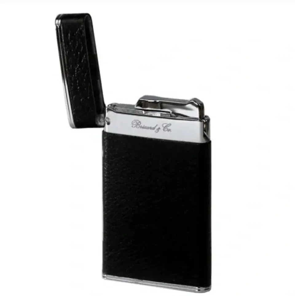 The "Sottile" Lighter - Black Leather