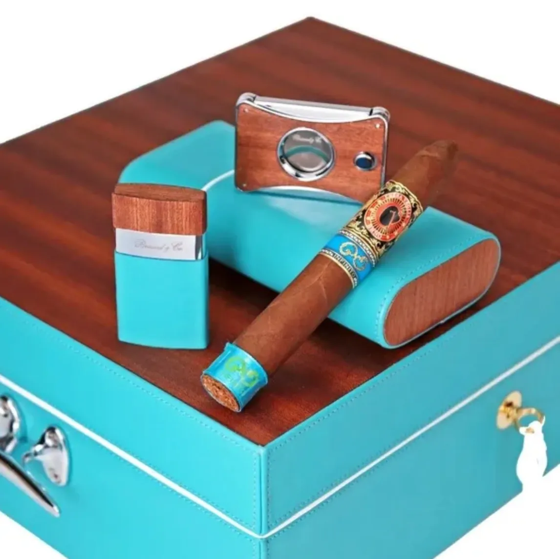 The "Show Band" 3 Cigar Case - Positano Collection