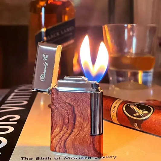 The "Eternel" Double Soft Flame Lighter - Bubinga