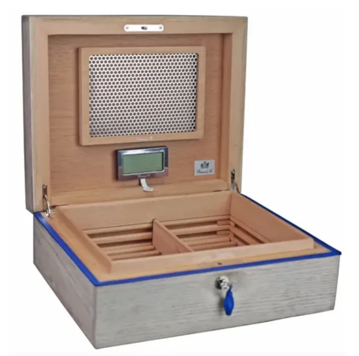The "Bleached Oak Wood" Humidor (60/70 Count)