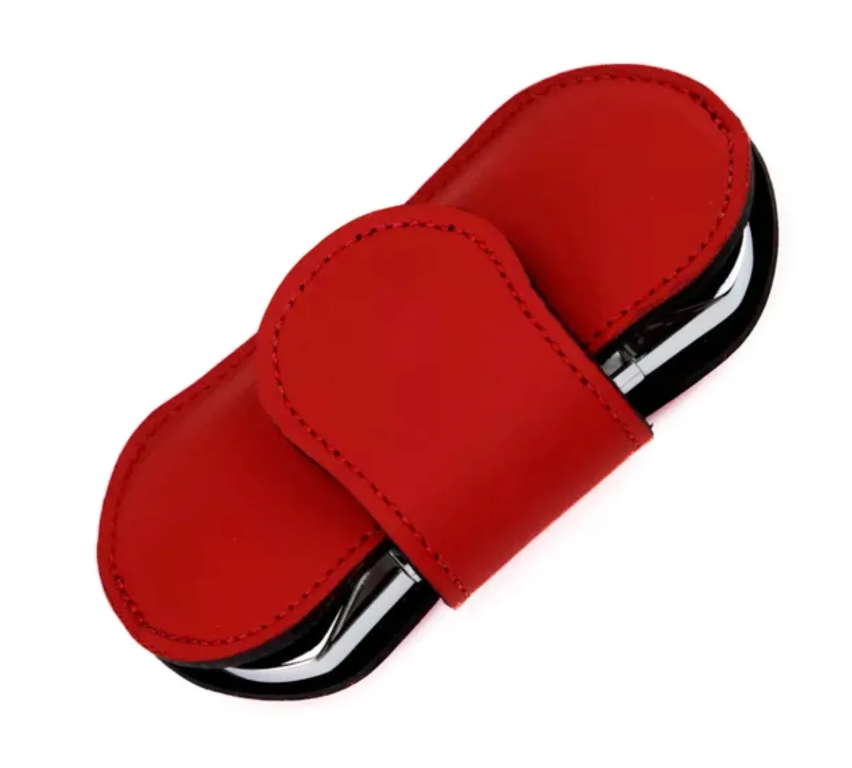 The "V" Cutter - Red and Black Leather