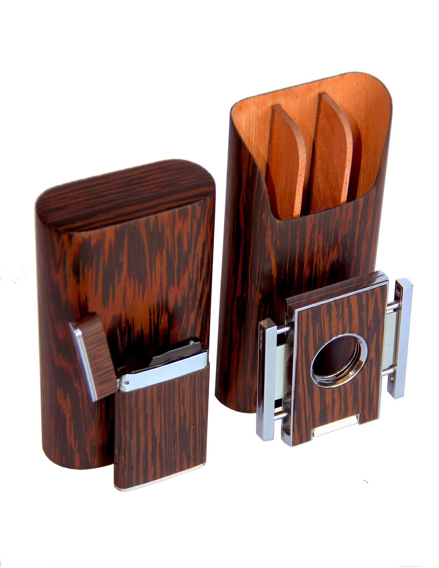 The "Show Band" 3 Cigar Case - Wenge