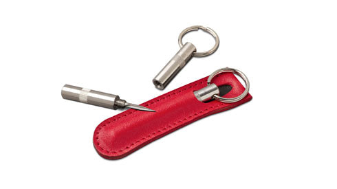 The "Trilogy" Cigar Punch - Red Leather