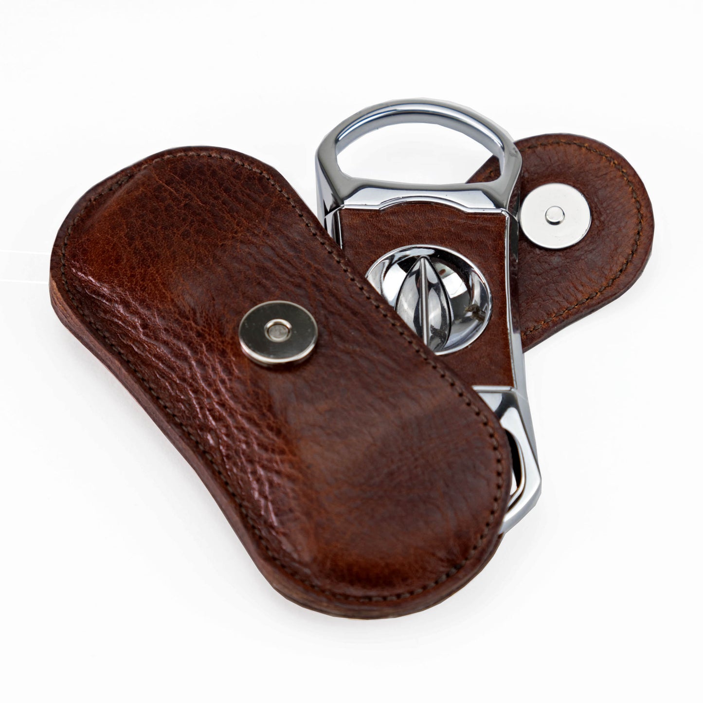 The "V" Cutter - Antique Saddle Leather