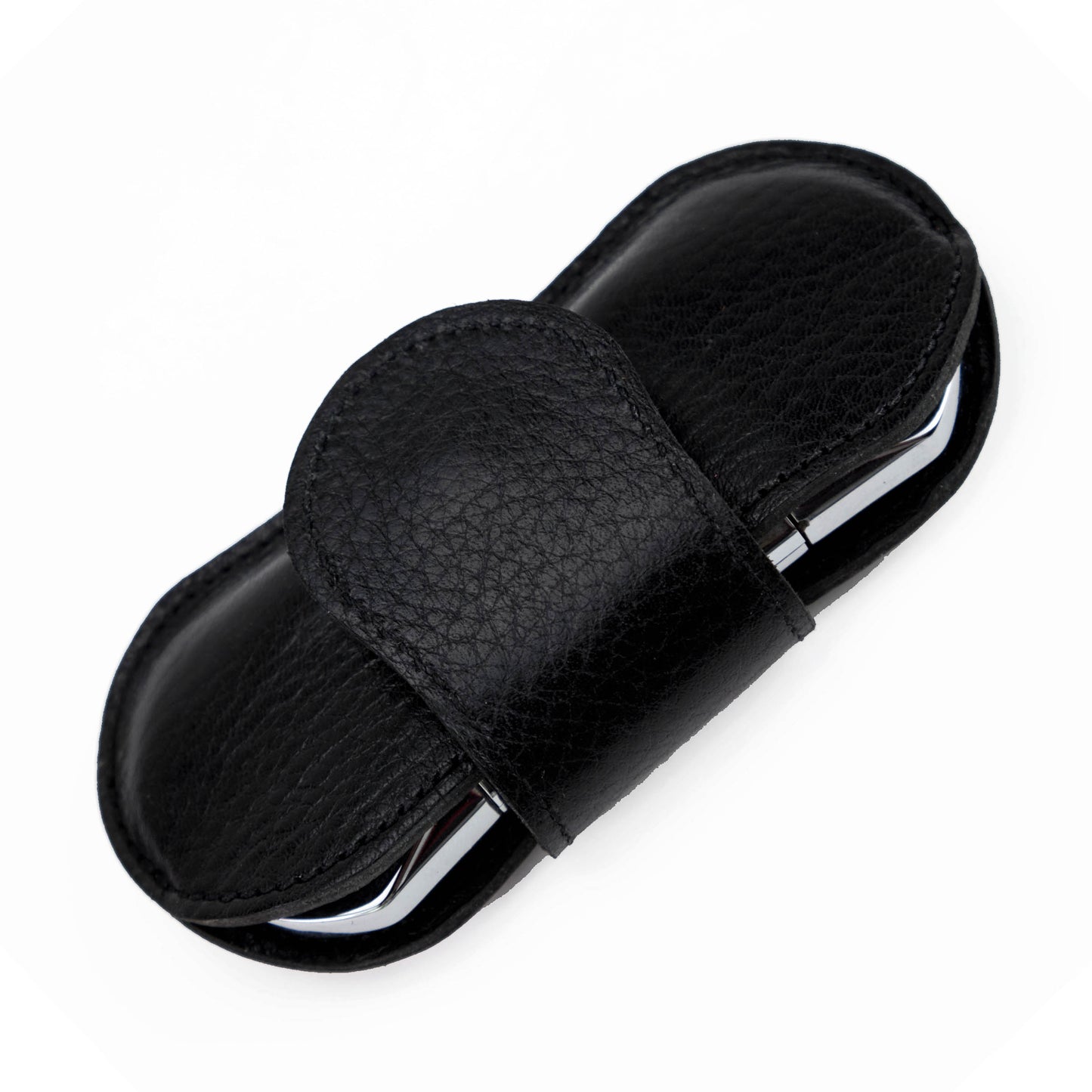 The "V" Cutter - Black Leather