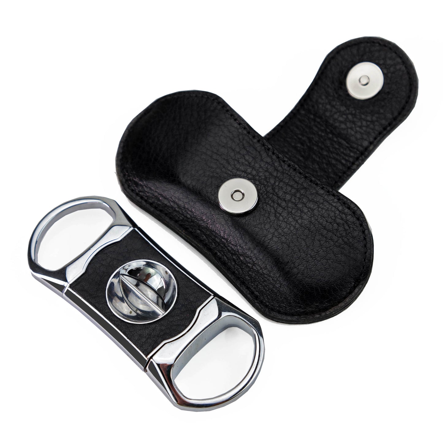 The "V" Cutter - Black Leather