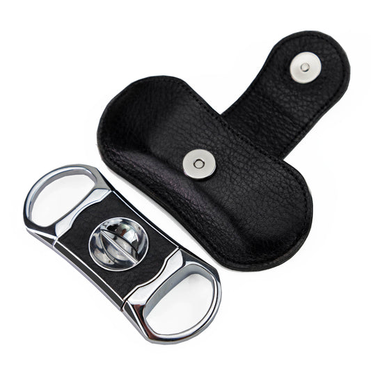 The "V" Cutter - Black Leather