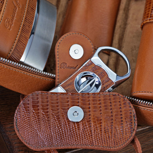 The "V" Cutter - Havana Lizard Pattern