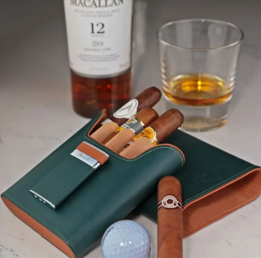 The "Show Band" 5 Cigar Case - Augusta Collection
